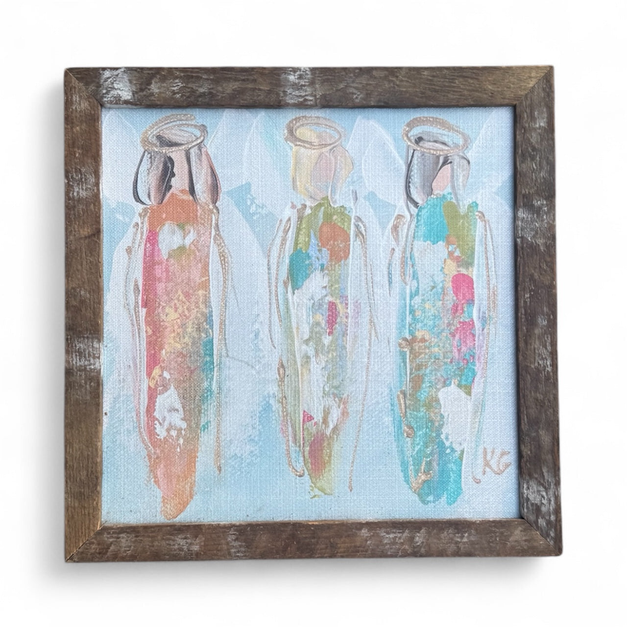 Pastel Angel Trio Framed Art
