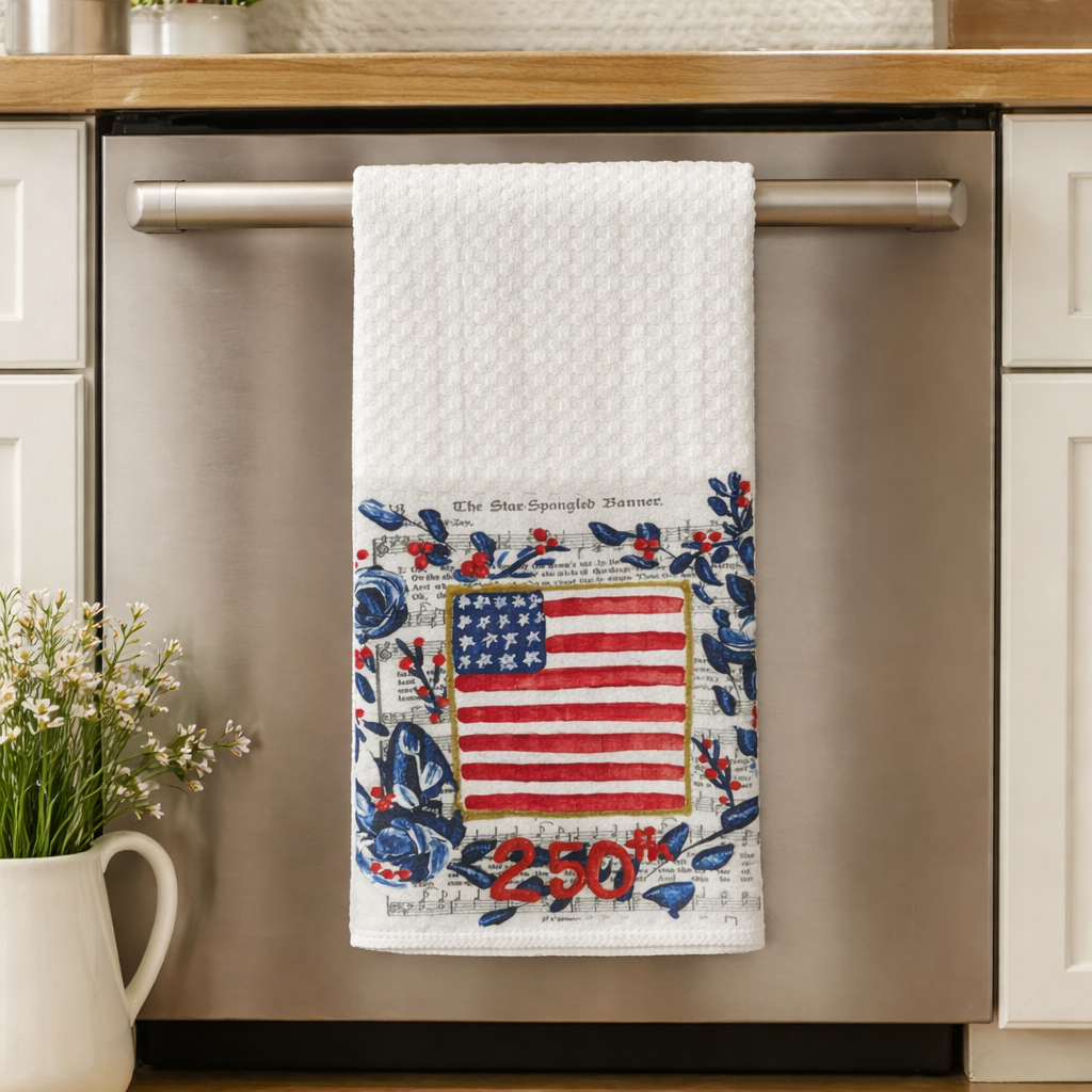 Star Spangled Banner Tea Towel