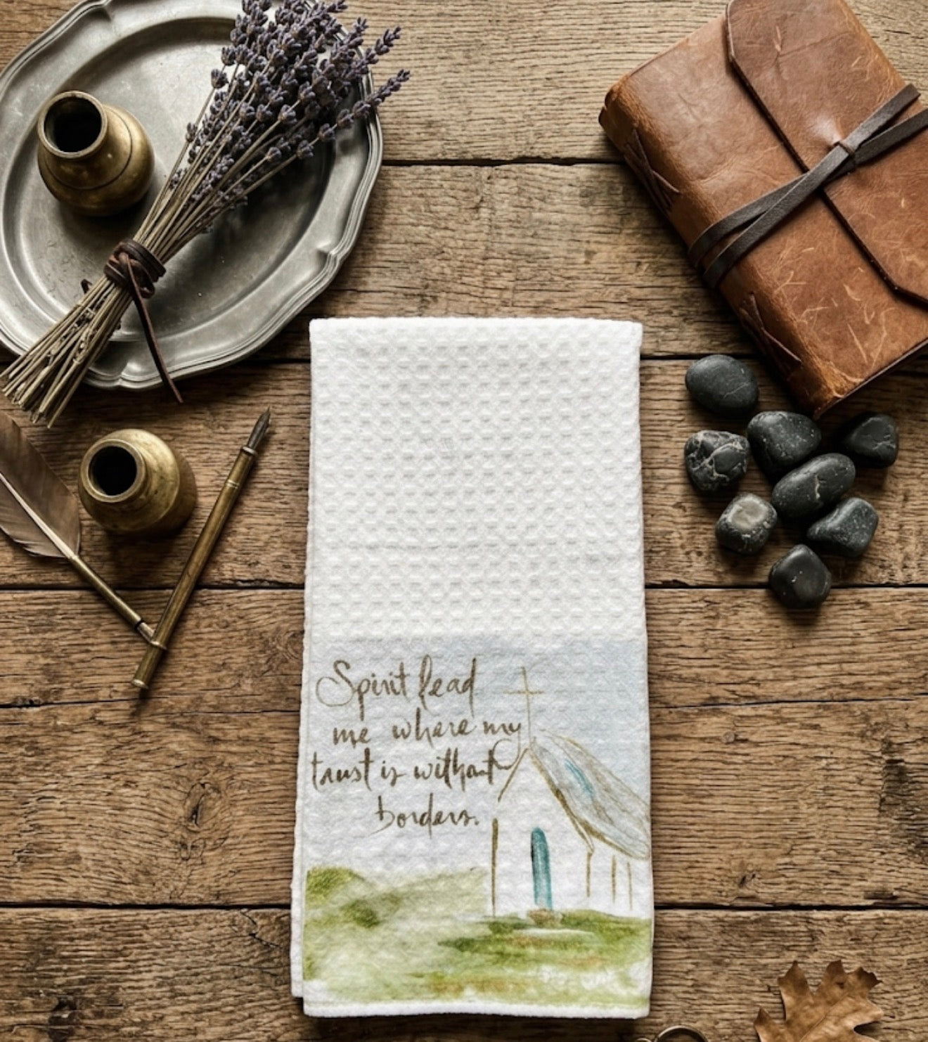 GA Spirit Lead Me Tea Towel