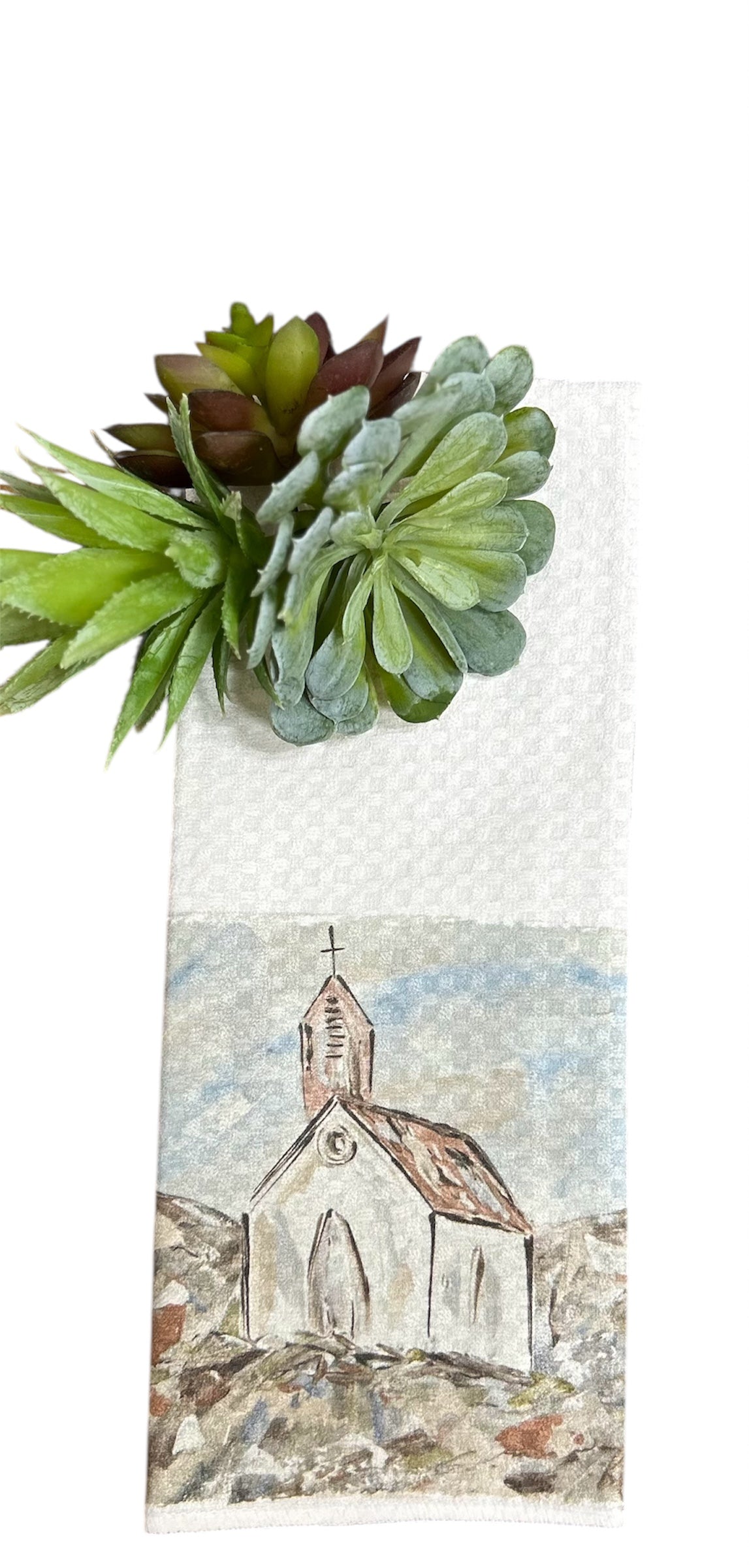Selmer church Tea Towel