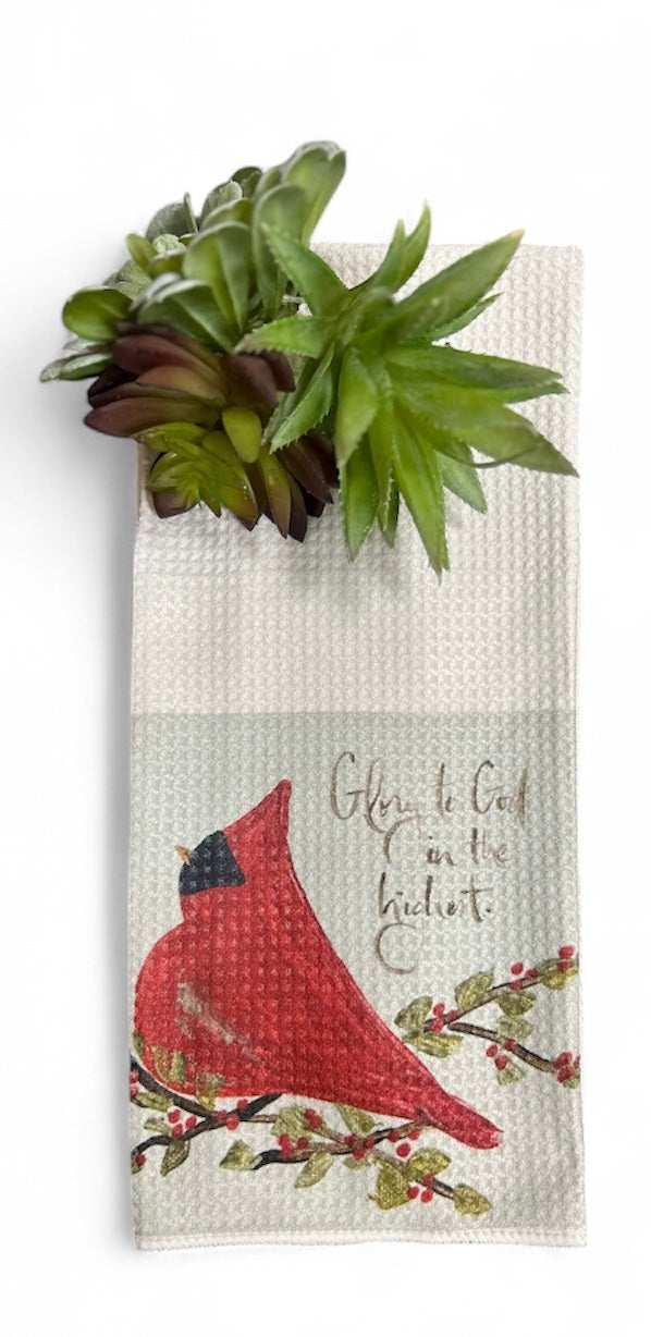 Glory To God Tea Towel