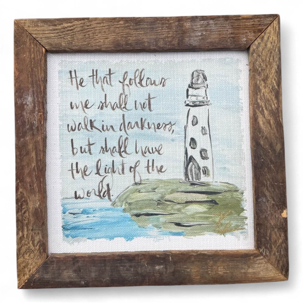 He That Follows Framed Art 36x36 or 42x42