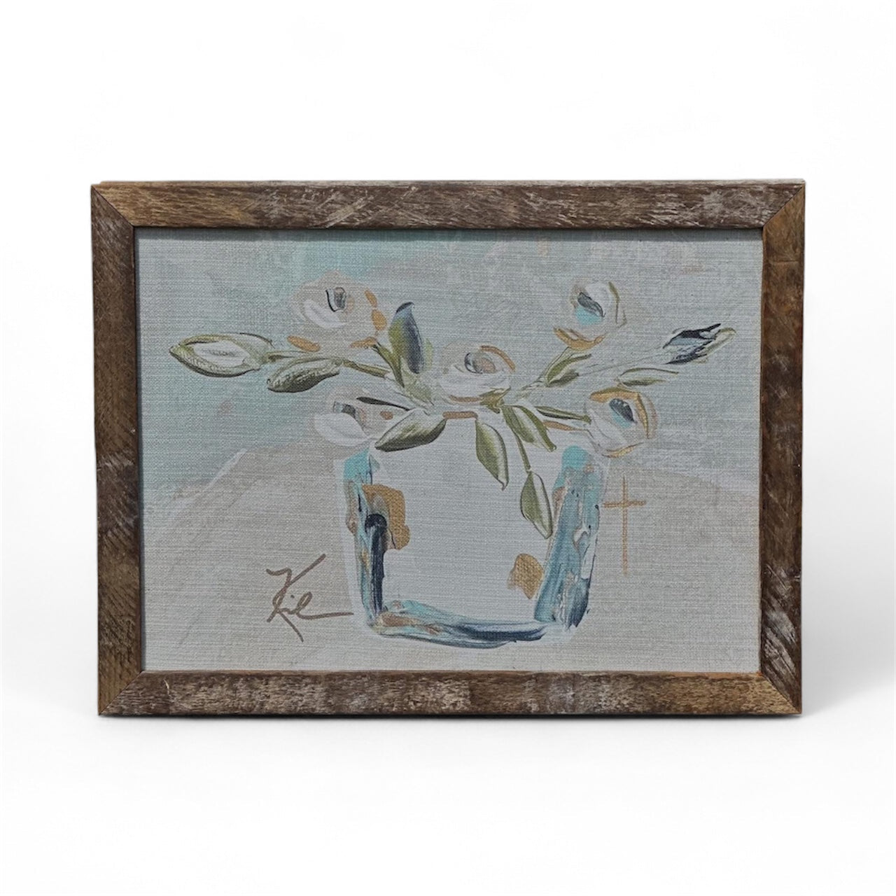 Morning Light Floral Framed Art 36x36 or 42x42