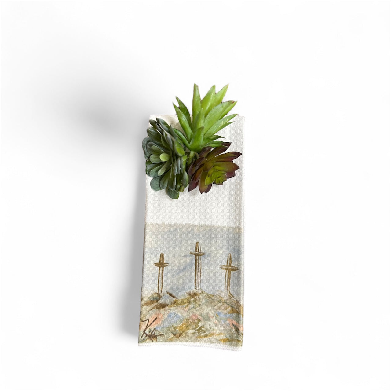 GA 3 Old Crosses Tea Towel