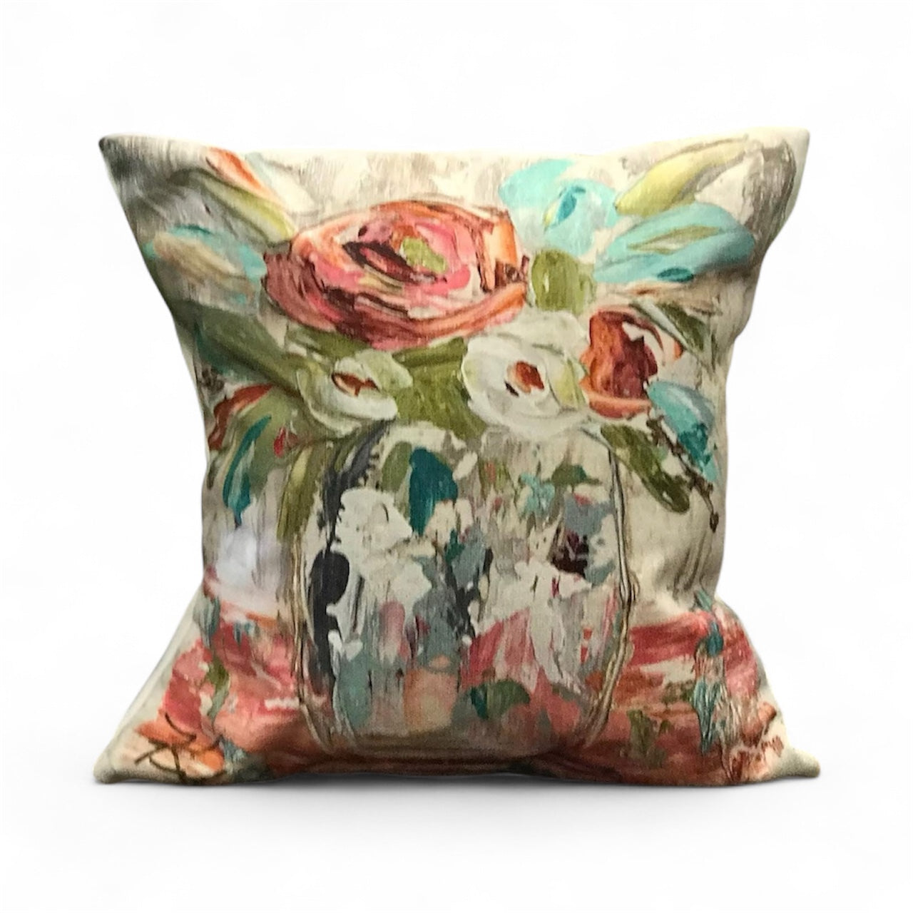 Bright Floral Pillow