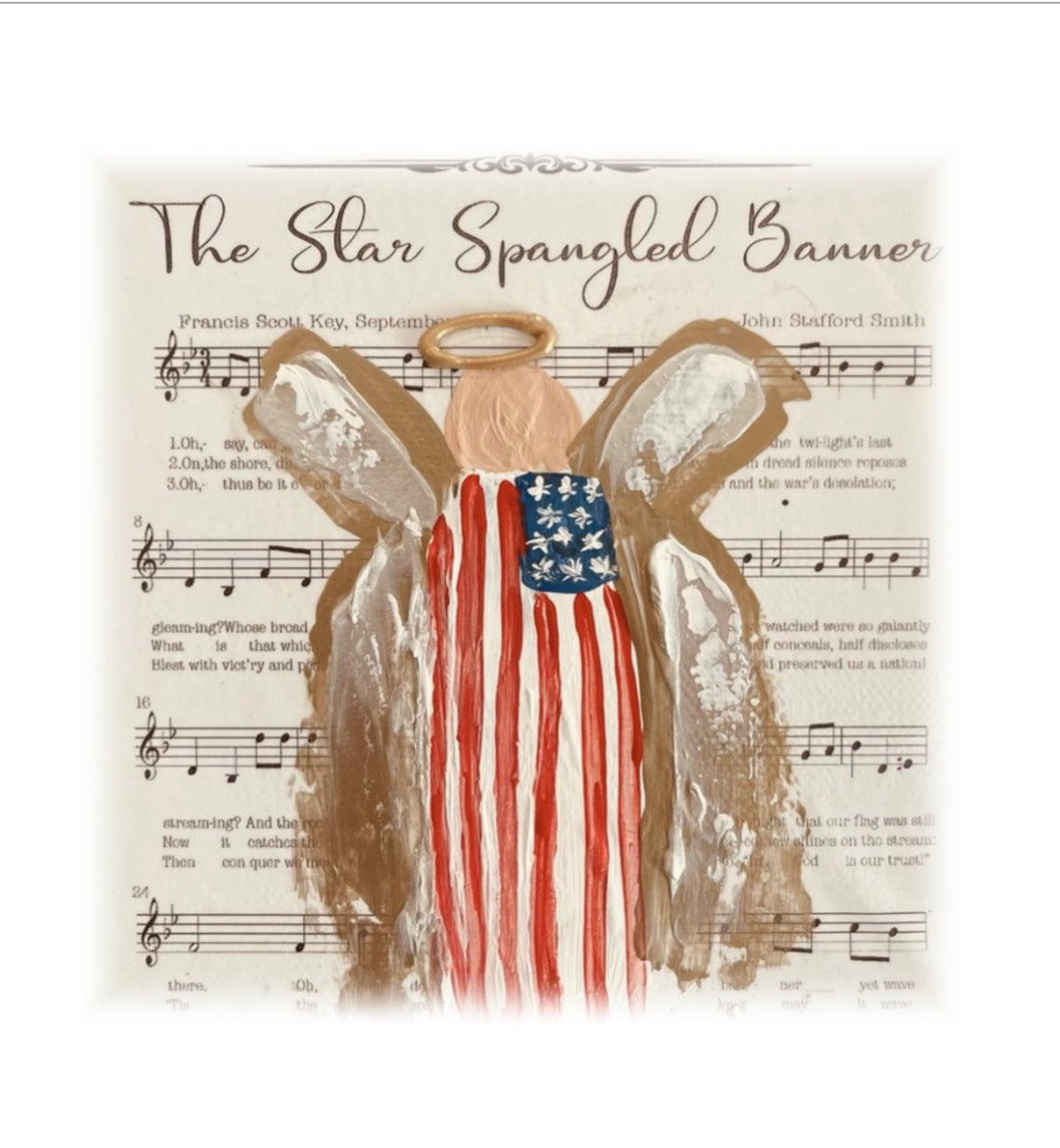 GA Star Spangled Banner Framed Art