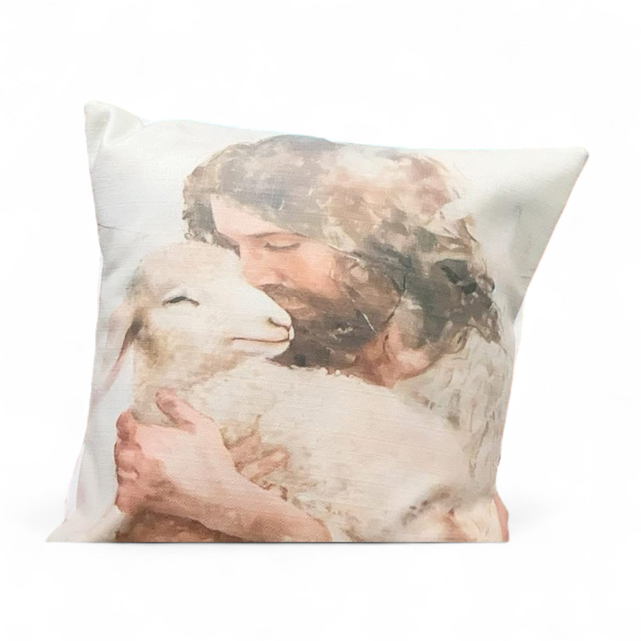Jesus And The Lamb Pillow
