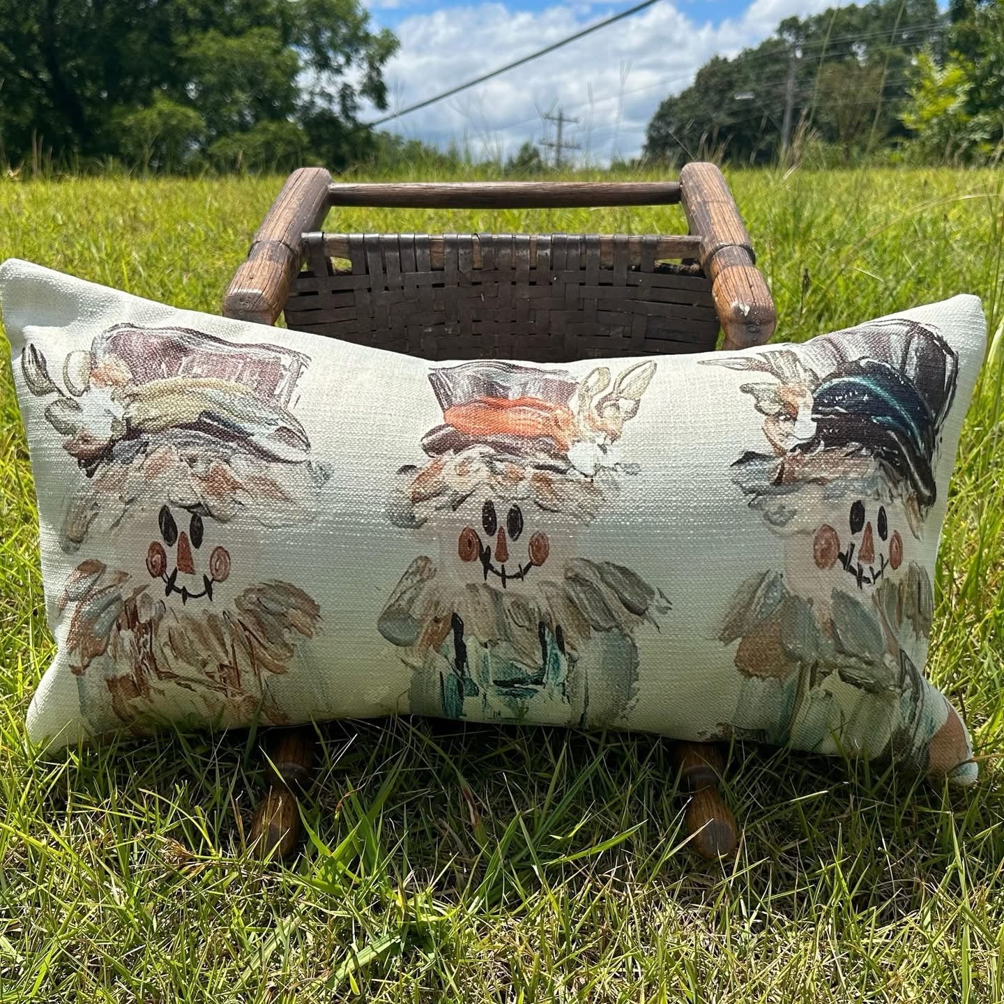 Scarecrow Trio Lumbar Pillow