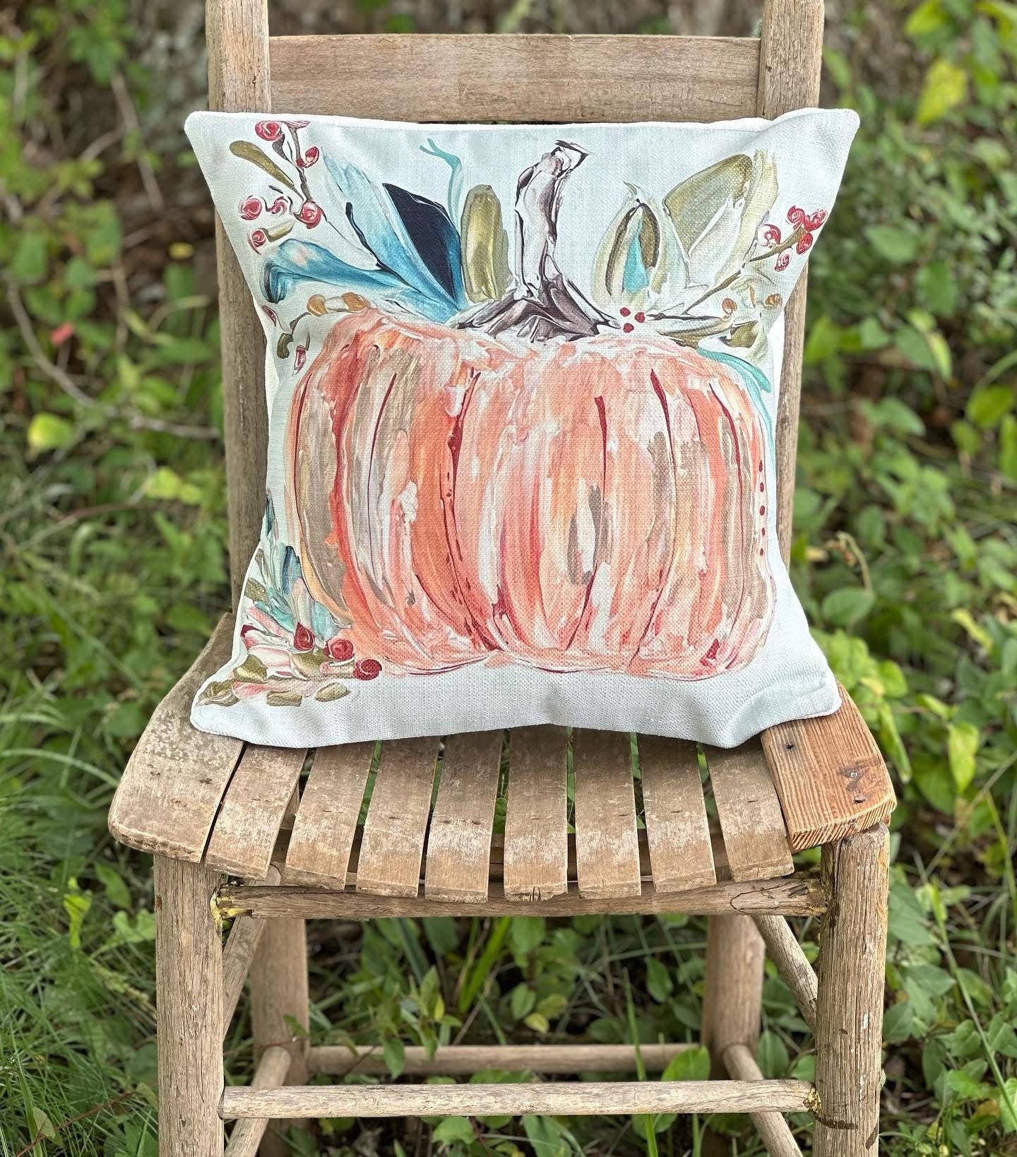 Orange Pumpkin Pillow