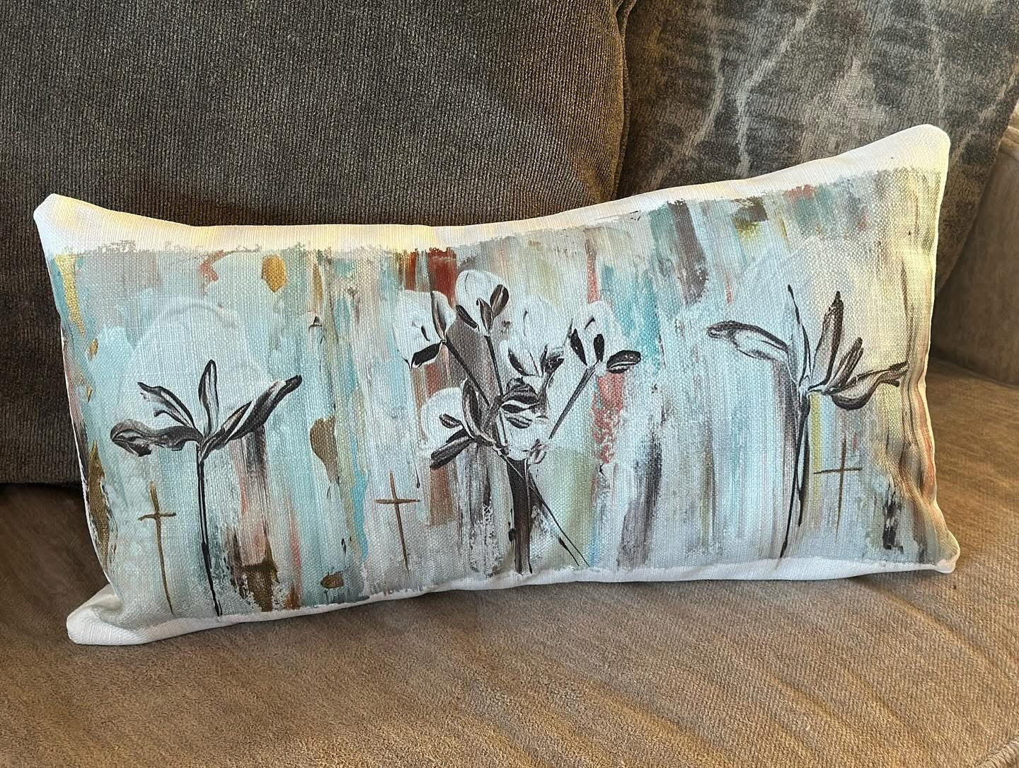 Colorful Cotton Trio Lumbar Pillow