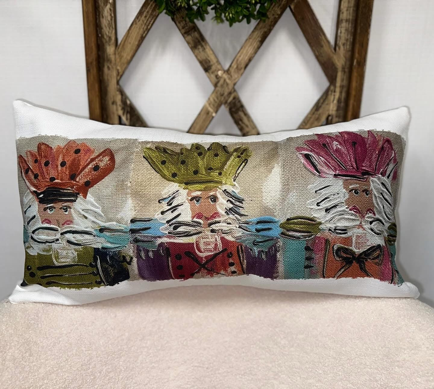 New Nutcracker Trio Lumbar Pillow