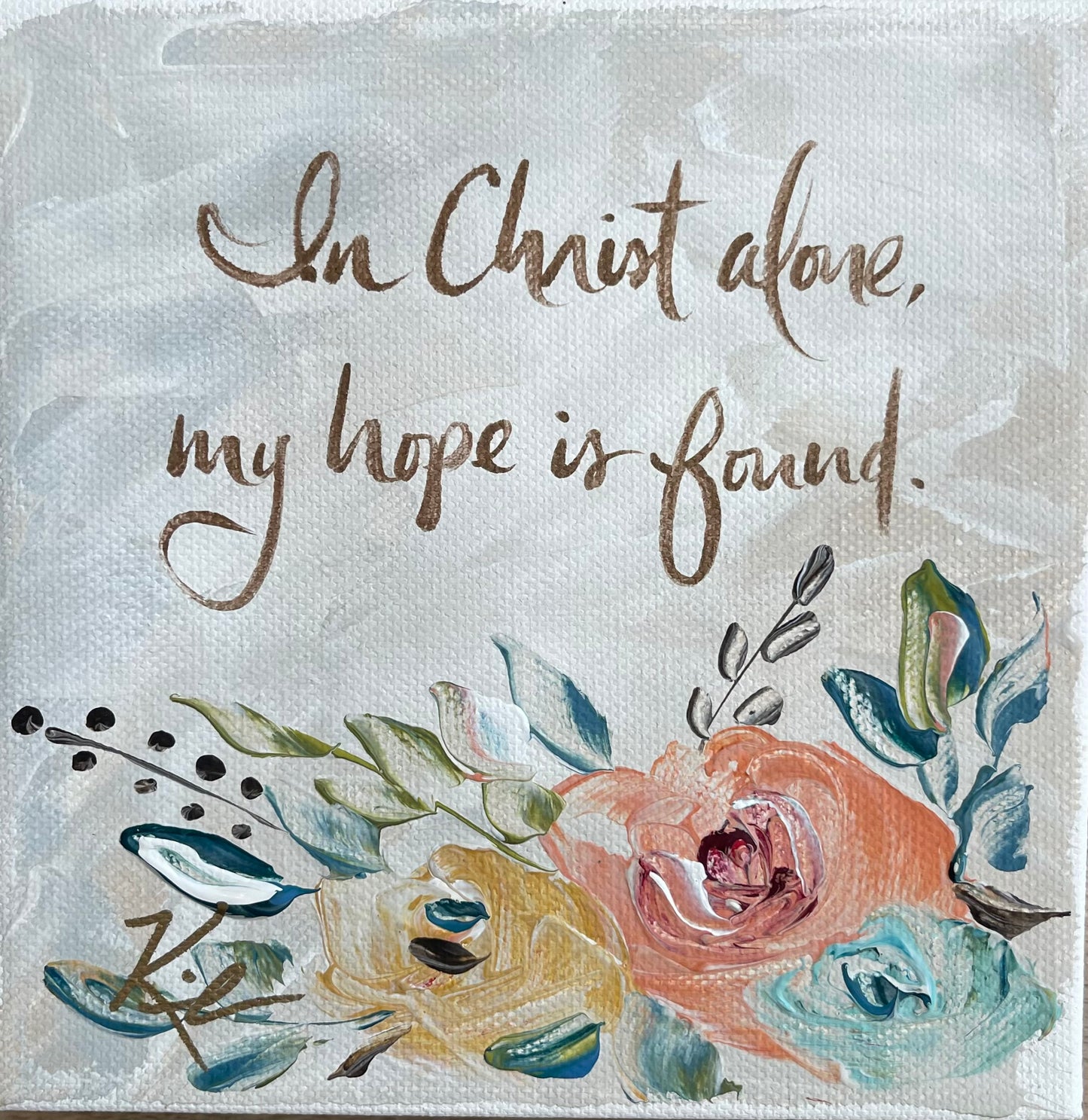 GA In Christ Alone Framed Art