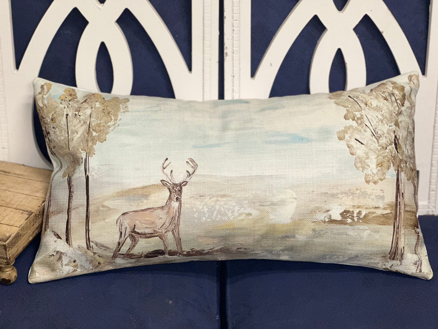 Deer Lumbar Pillow