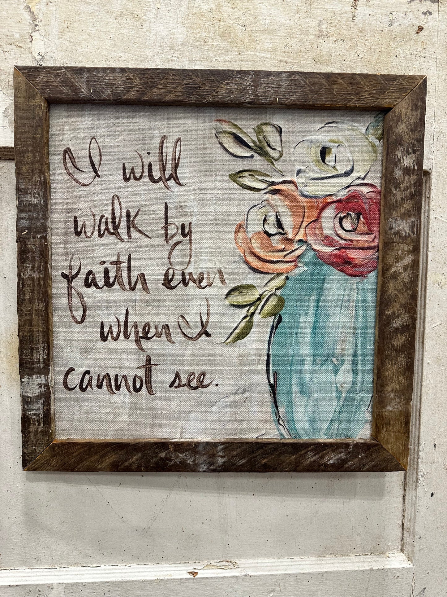 I Will Walk By Faith Framed Art
