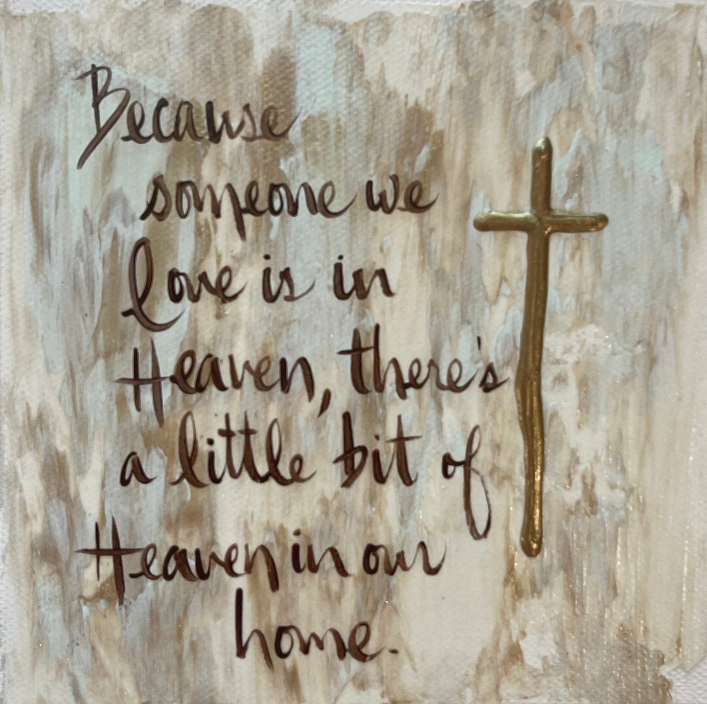 GA Because Someone Tea Towel