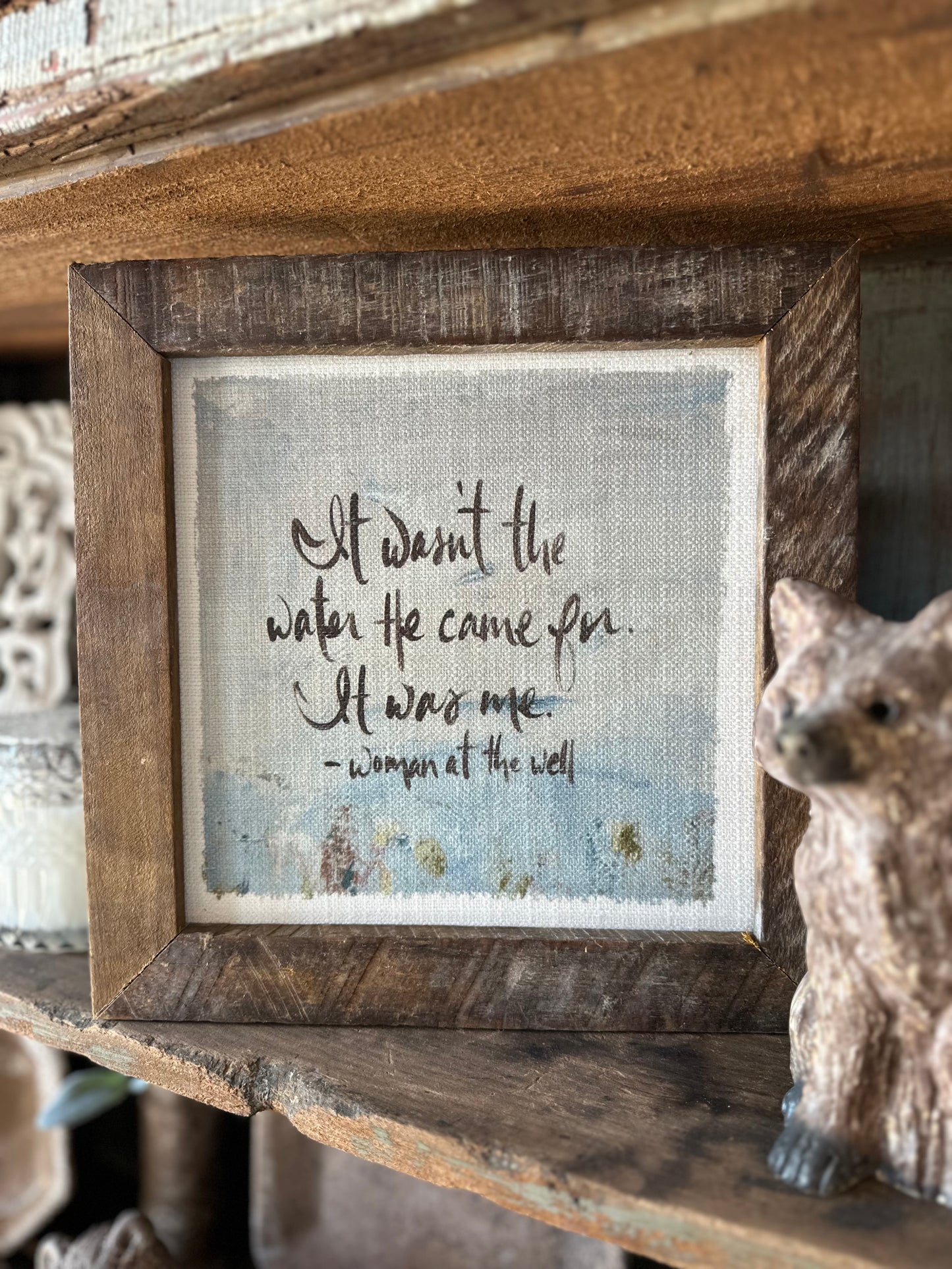 It wasn’t the water Framed Art