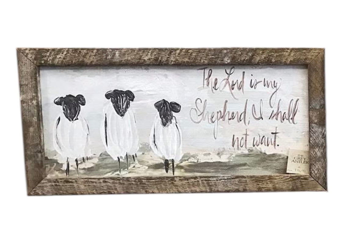 The Lord Is My Shepherd Framed Art
