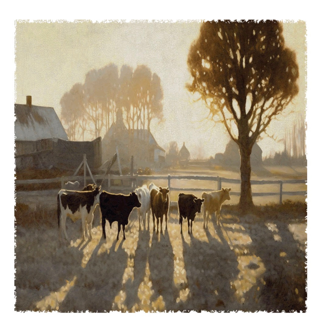 Vintage Farm Framed Art