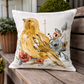 GA Yellow Birds With Flowers Pillow