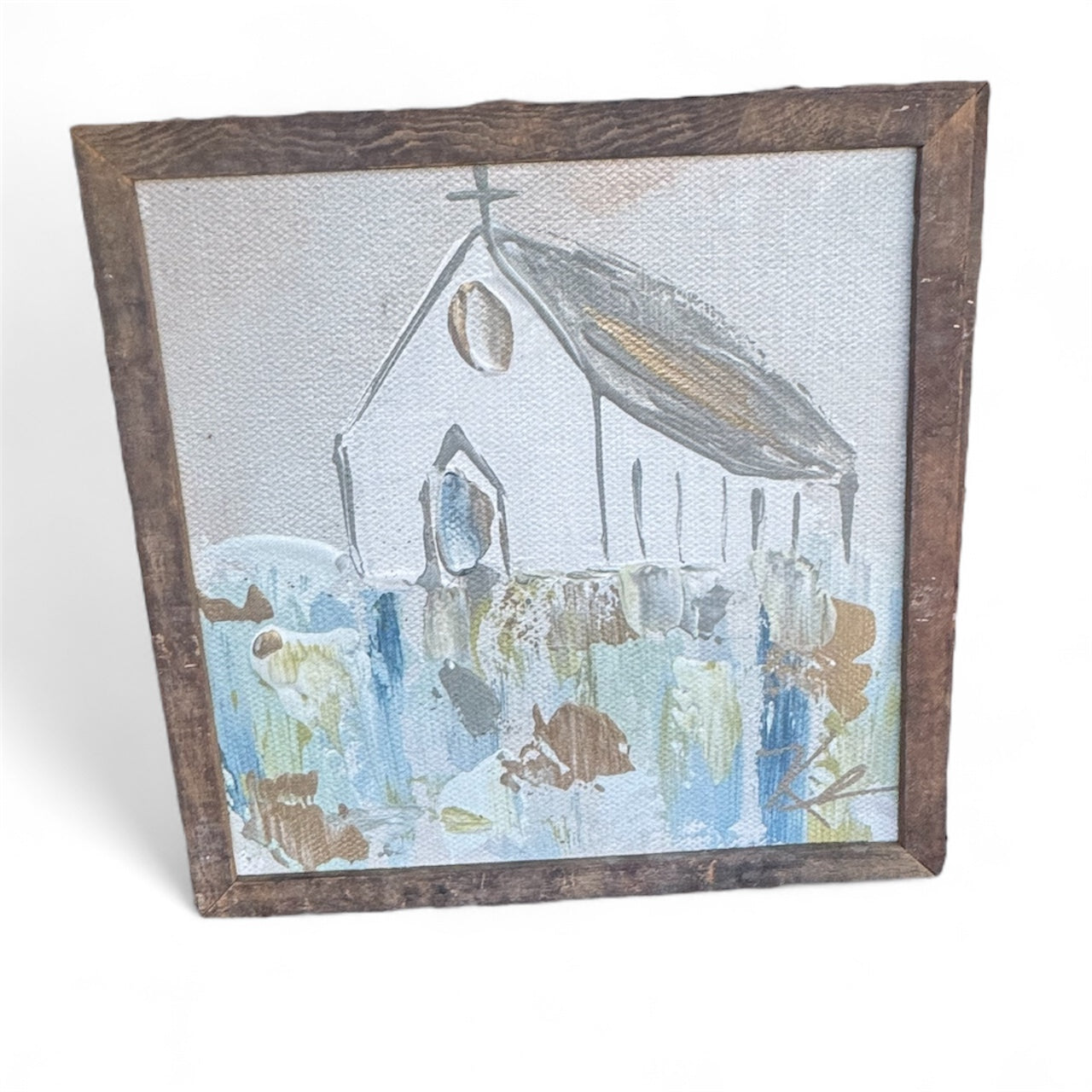 Pastel Chapel Framed Art