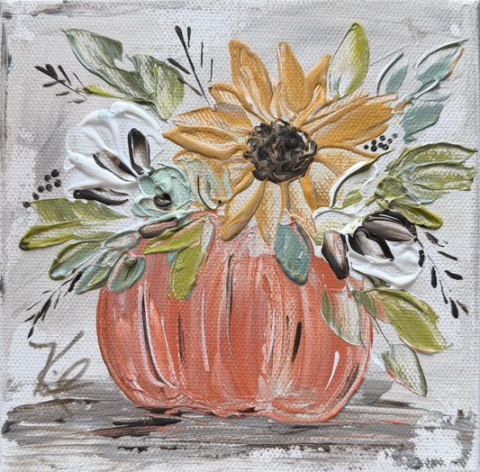 GA Pumpkin Arrangement Pillow