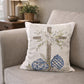 GA Cross with Blue Vase Pillow