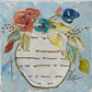 White & Gold Vase Floral Tea Towel