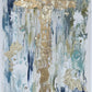 GA Gold and Blue Cross Tea Towel