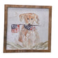 American Dog Framed Art 36x36 or 42x42