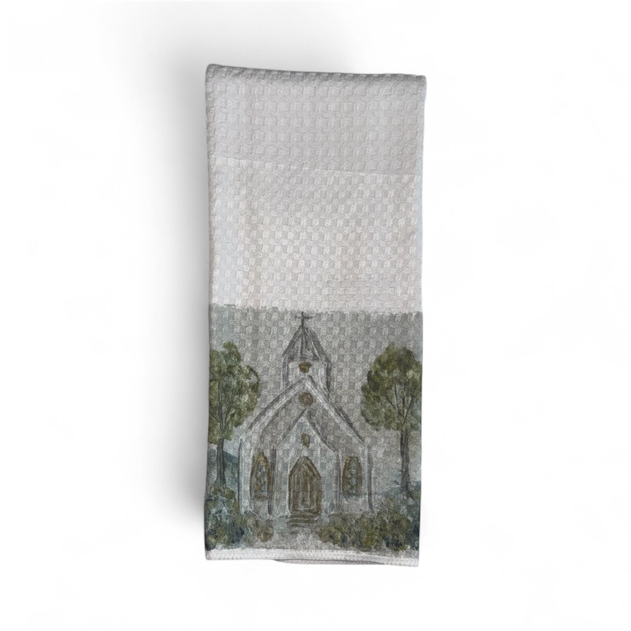Neutral Church 01 Tea Towel