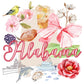 Alabama Watercolor Tea Towel