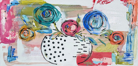 GA Bright Bloom Tea Towel