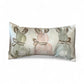 Pastel  Bunny Trio Pillow