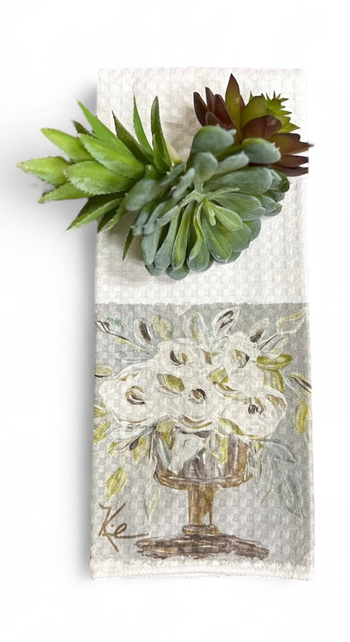 GA Gold Vase Tea Towel