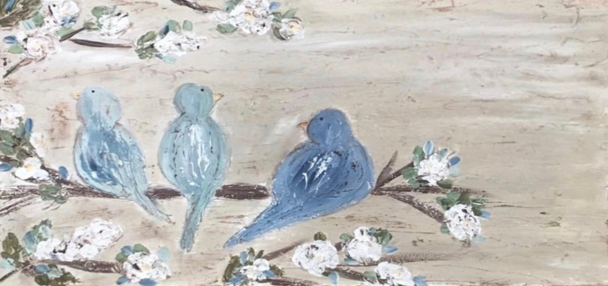 GA Blue Bird Trio Framed Art