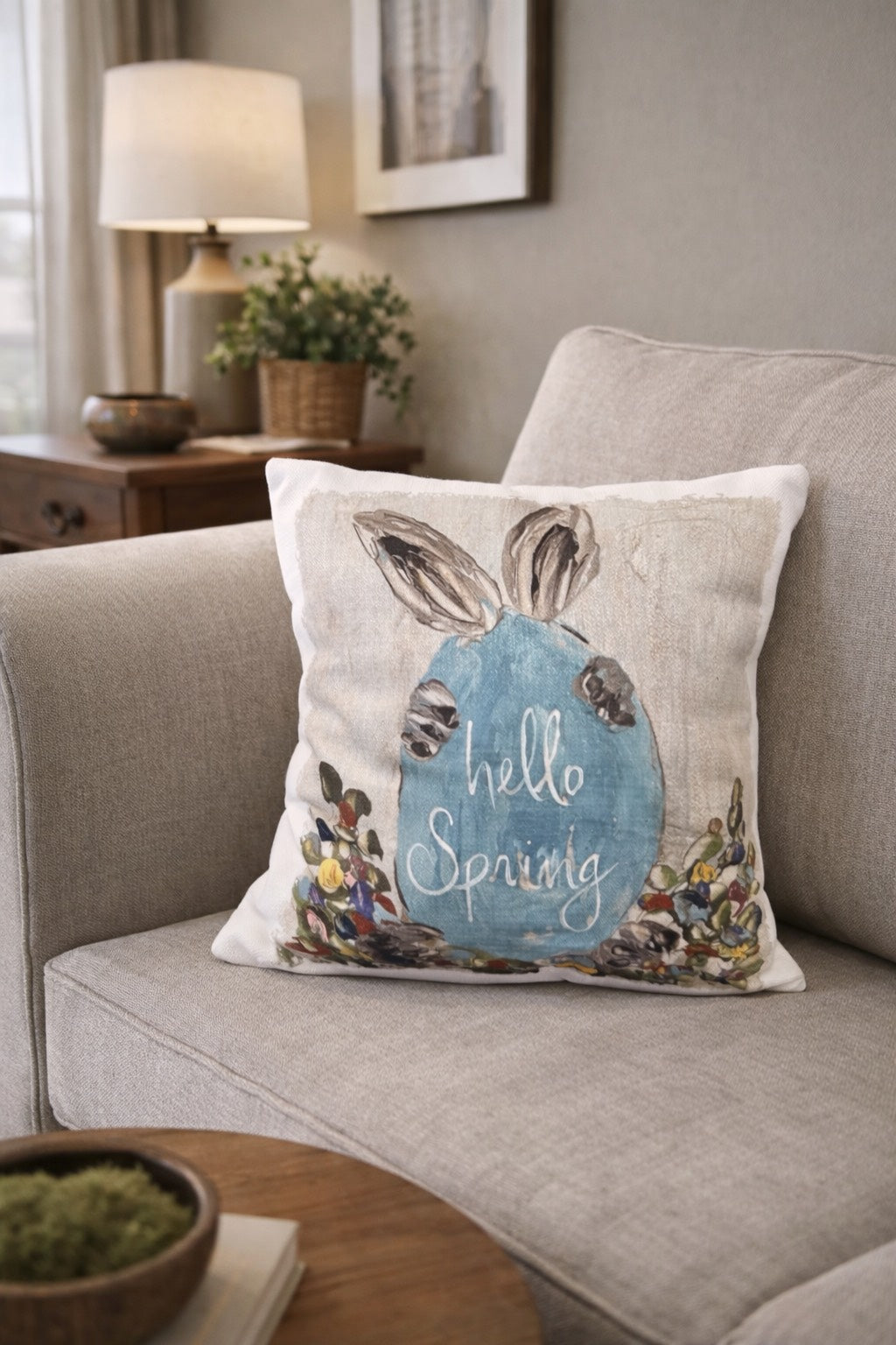 GA Hello Spring Floral Pillow