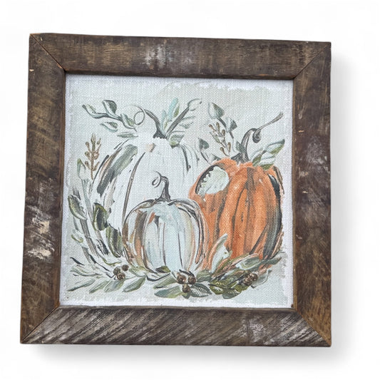 Pumpkin Trio Framed Art