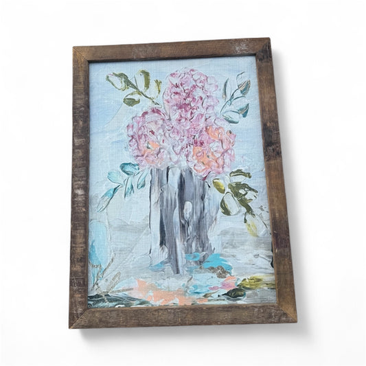 Pink Hydrangea Framed Art