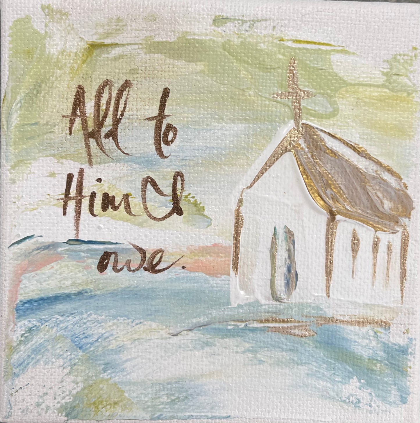 All to Him Pillow