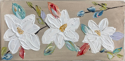 GA Magnolia Blooms Lumbar Pillow