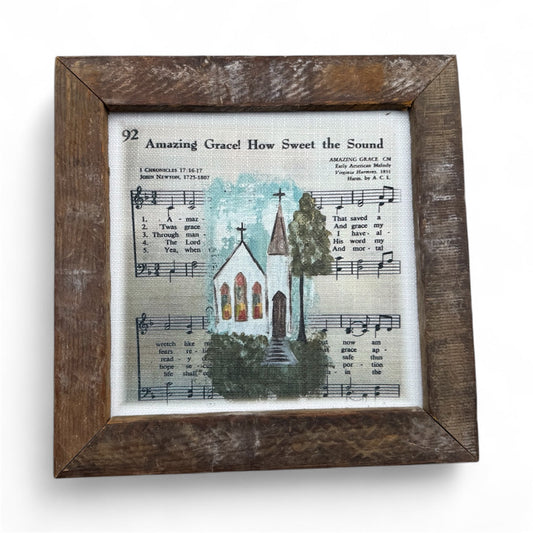 Amazing Grace 02 Framed Art 36x36 or 42x42