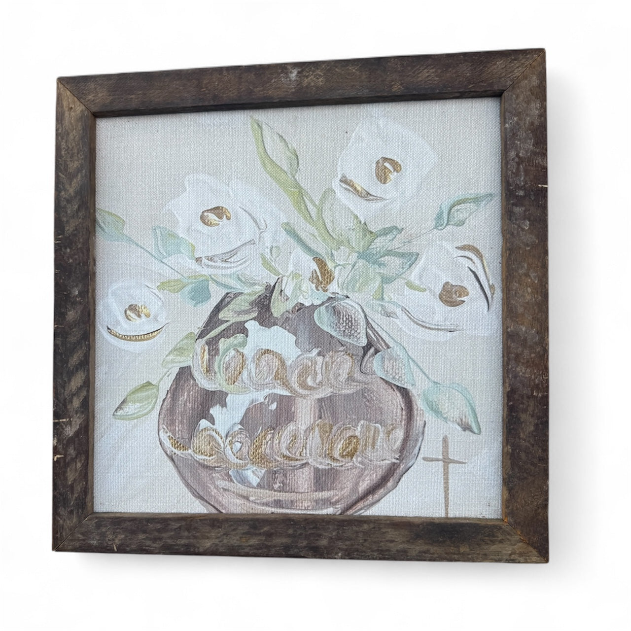 Vintage Grace Floral Framed Art