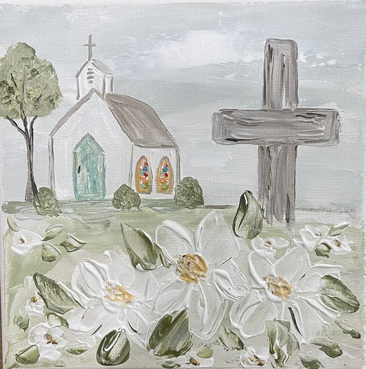 GA Batesville Church Tea Towel