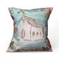 Teal Church Pillow