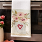 GA Heart Vase Towel