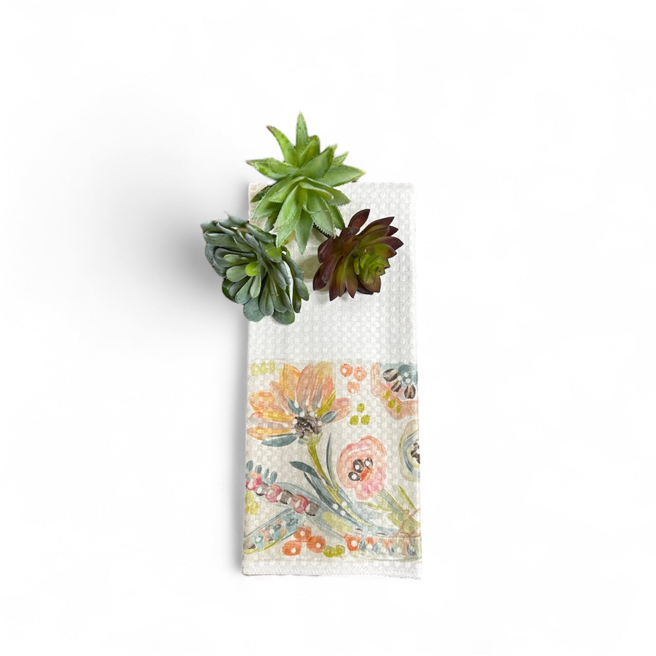 GA Whimsical Floral Tea Towel