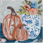 GA Chinoiserie Vase & Pumpkins Framed Art