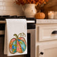GA Pastel Pumpkin Tea Towel