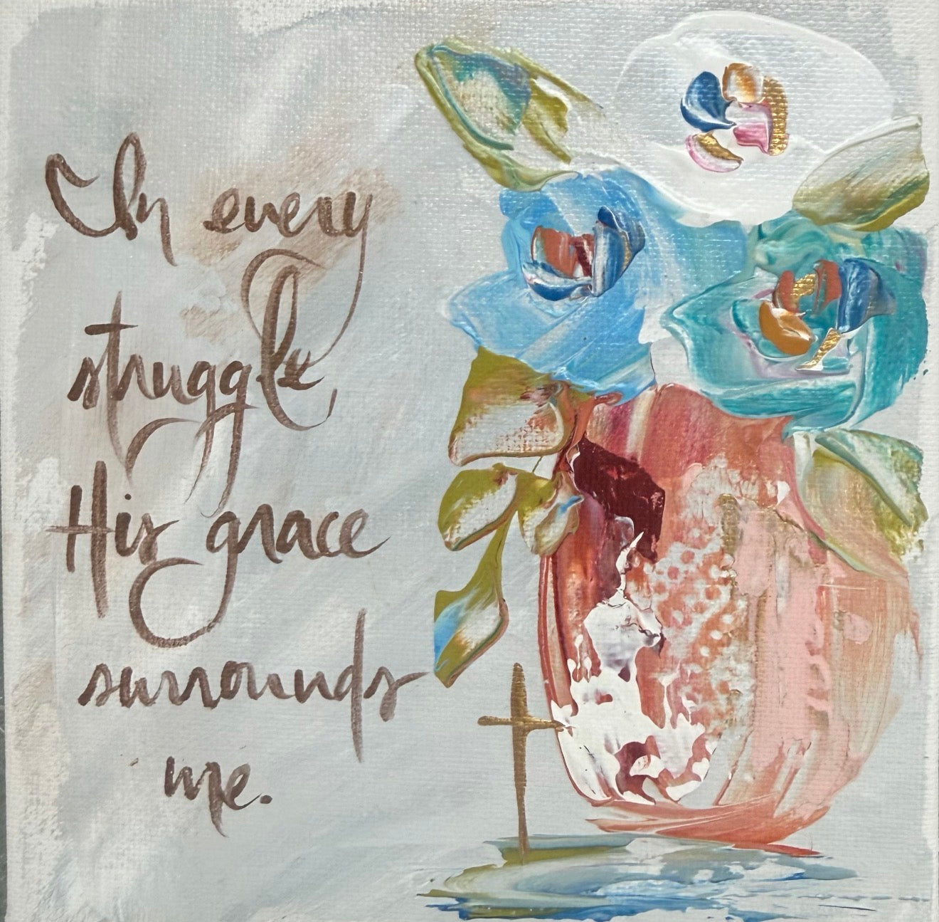 GA In Every Struggle Tea Towel