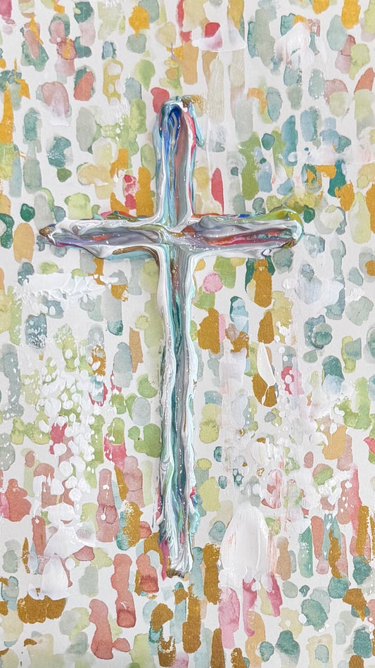 GA Watercolor Cross Tea Towel